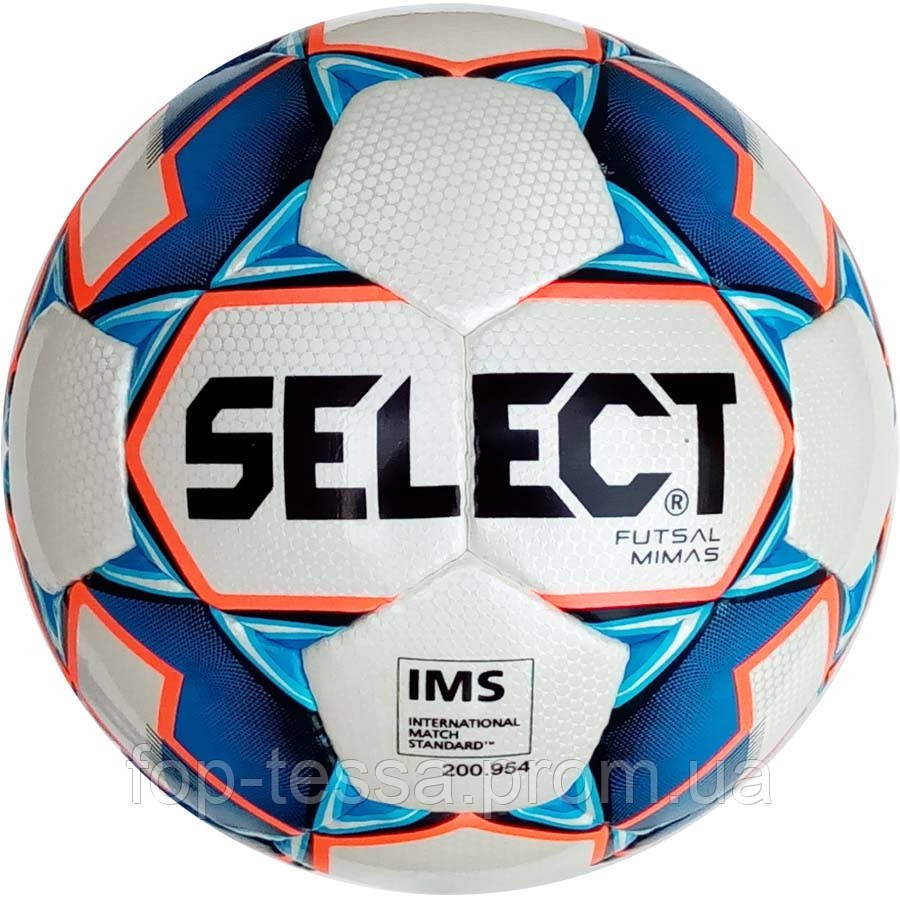 М'яч футзальний Select Futsal Mimas IMS NEW (125) біл/син/помаранч