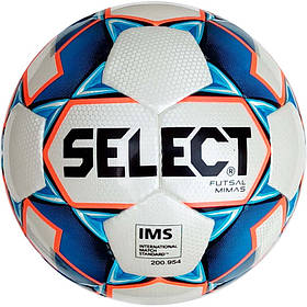 М'яч футзальний Select Futsal Mimas IMS NEW (125) біл/син/помаранч