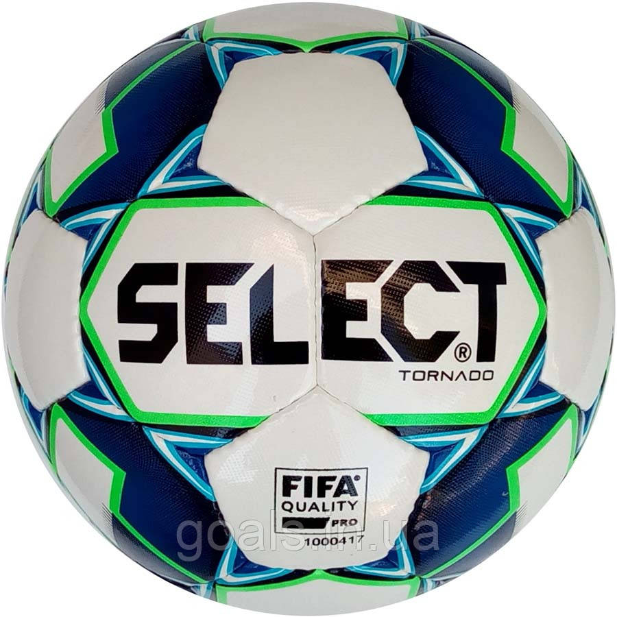 М'яч футзальний Select Futsal Tornado FIFA NEW (014) біл/син
