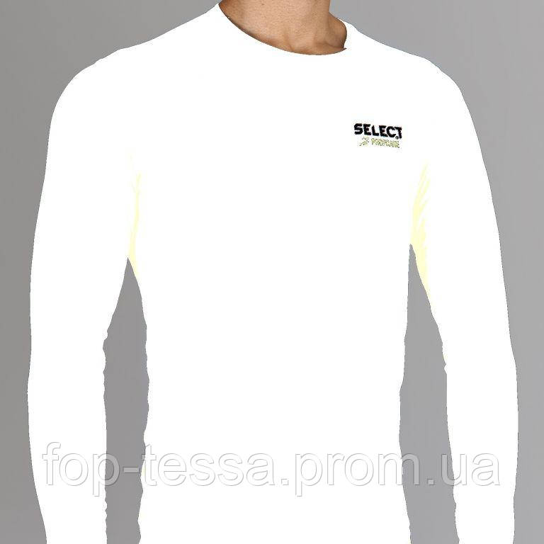 Термобілизна SELECT Compression T-Shirt with long sleeves 6901 білий p.XL