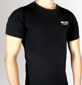 Термобілизна SELECT Compression T-Shirt with short sleeves 6900 чорний p.S