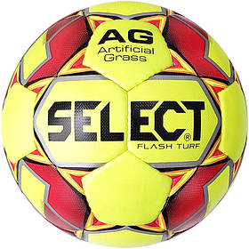 М'яч футбольний SELECT Flash Turf (013) жовтий/красн розмір 4