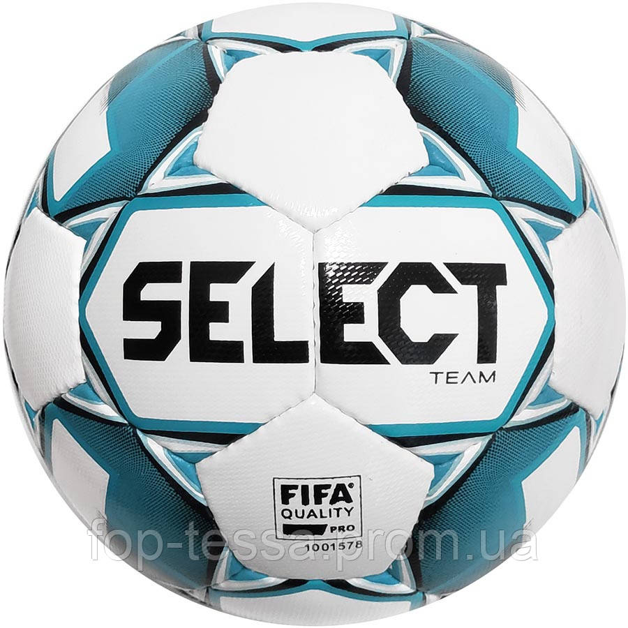 М’яч футбольний SELECT Team (FIFA Quality PRO) (015) біло/синій, 5