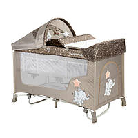 Манеж-кровать игровой Lorelli San Remo Rocker 2L Beige Elephant бежевый