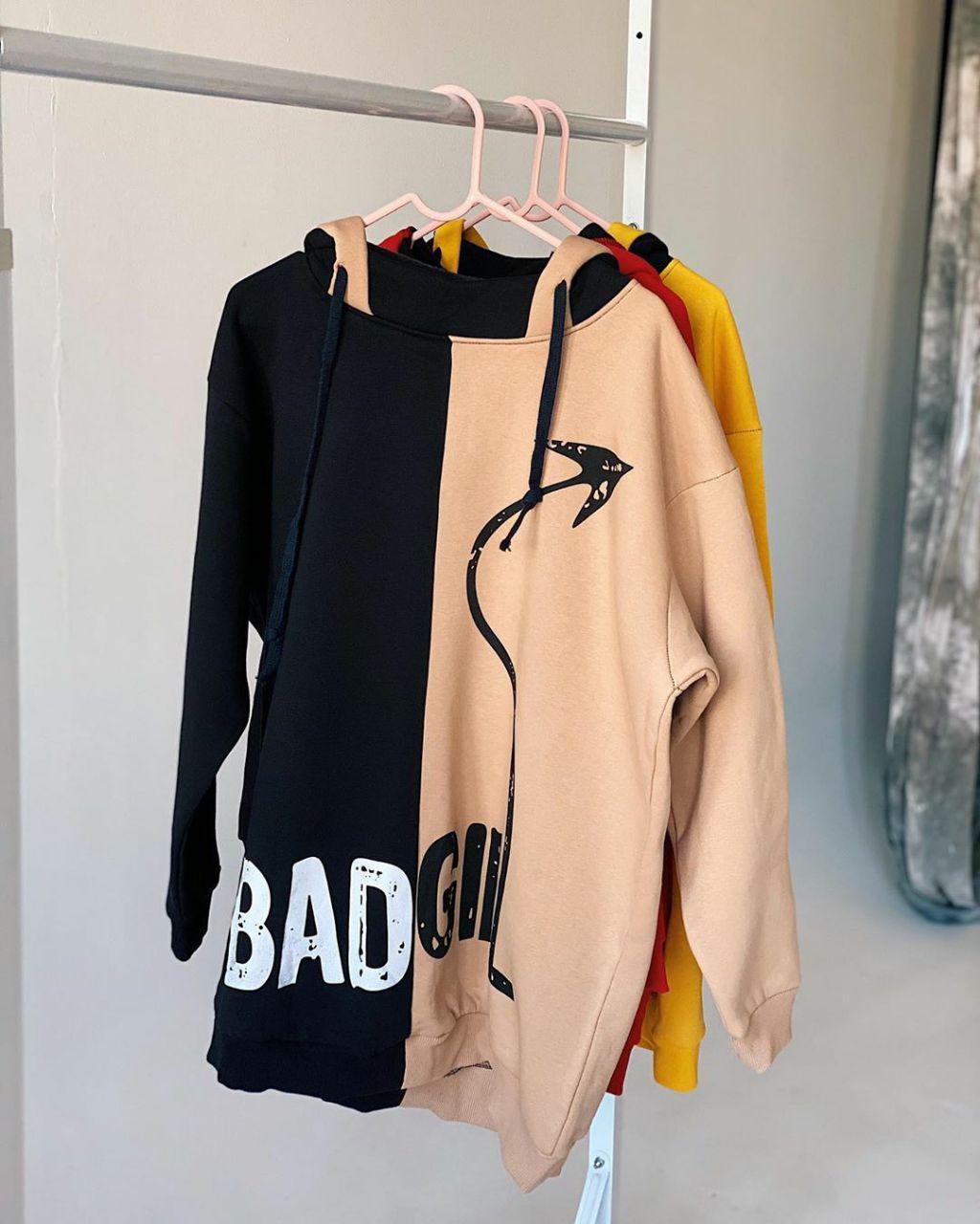 Світшот Bad Girl бежевий,жовтий розмір L