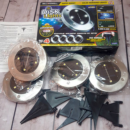 Комплект універсальних підсвічувань Disk light 4 шт. (Оригінальні фото), фото 2