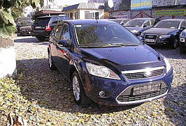 Дефлектор капоту, мухобойка Ford Focus II+ 2008-2010/довгий