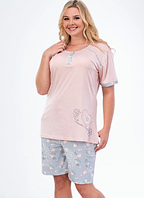 Пижама женская футболка с шортами Bella Linda Турция Большие размеры