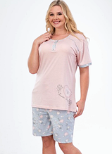 Піжама жіноча великі розміри BELLA LINDA Туреччина бавовна 3XL, 4XL