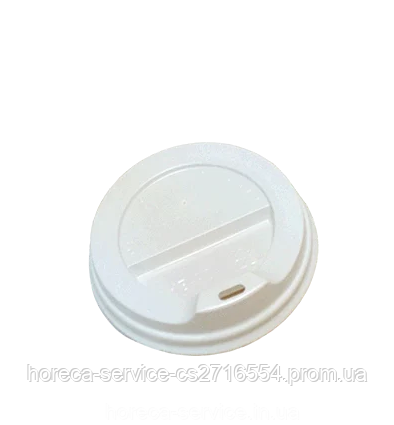 Кришка КВ-74 для паперового двошарового стакану крафт 185 мл. 50 шт., фото 1