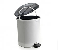 Відро з педаллю пластикове  9 л граніт