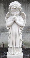 Скульптуры из мрамора. Скульптура скорбящего ангела 67 см из мрамора №119