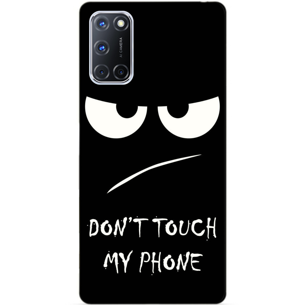 Силіконовий бампер чохол для Oppo A72 з малюнком Очі