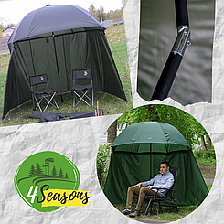 Парасолька намету 2,2 м Риболовна парасолька навіс намет тент. Парасолька рибальська напівзакрита