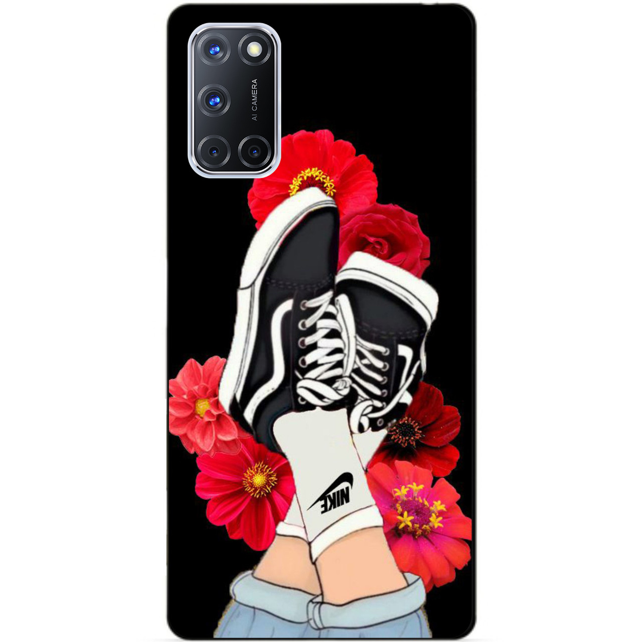 Силіконовий бампер чохол для Oppo A72 з малюнком Кеди