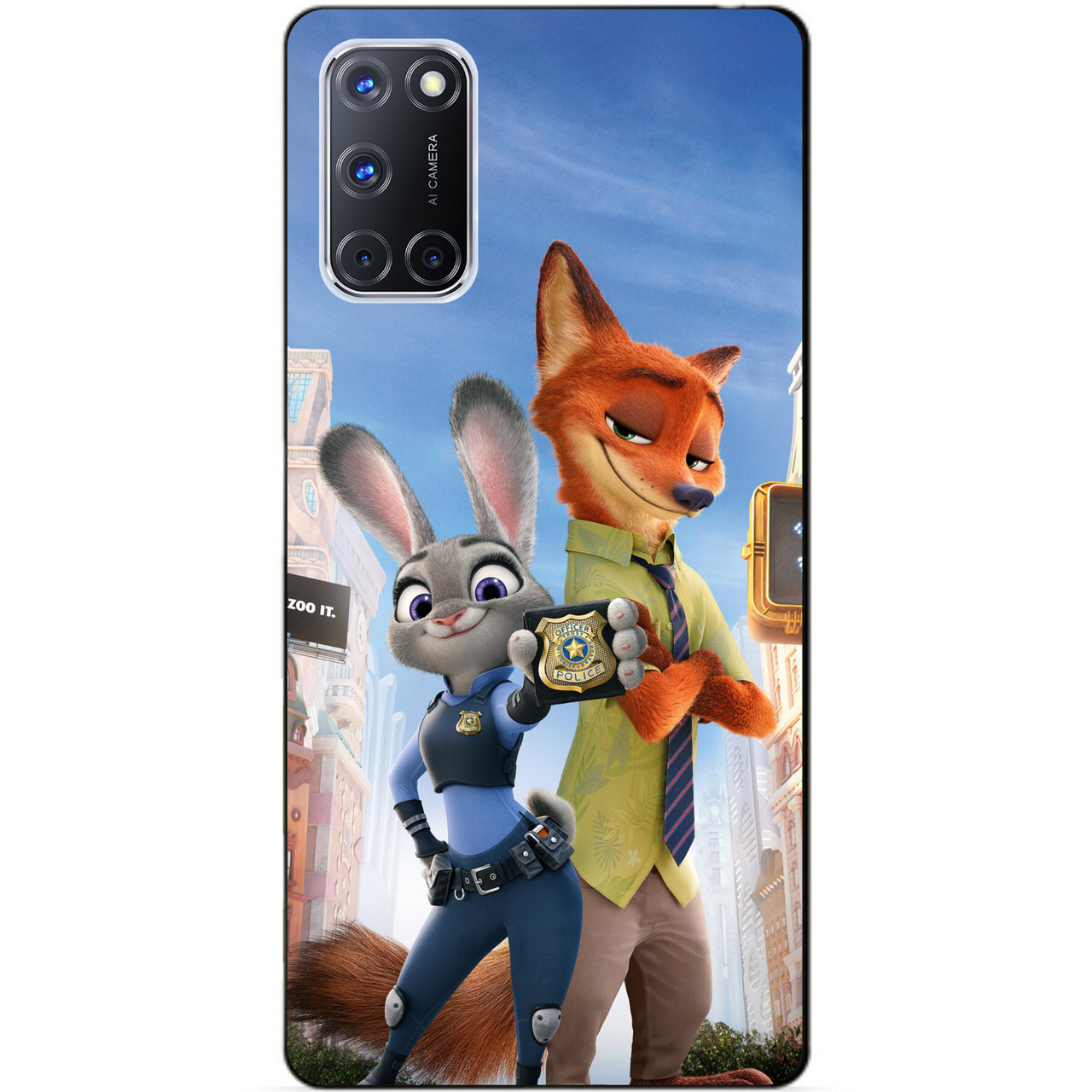 Силіконовий бампер чохол для Oppo A72 з малюнком Джуді Зверополис