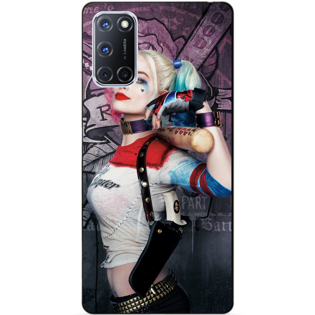 Силіконовий бампер чохол для Oppo A72 з малюнком Харлі Квін