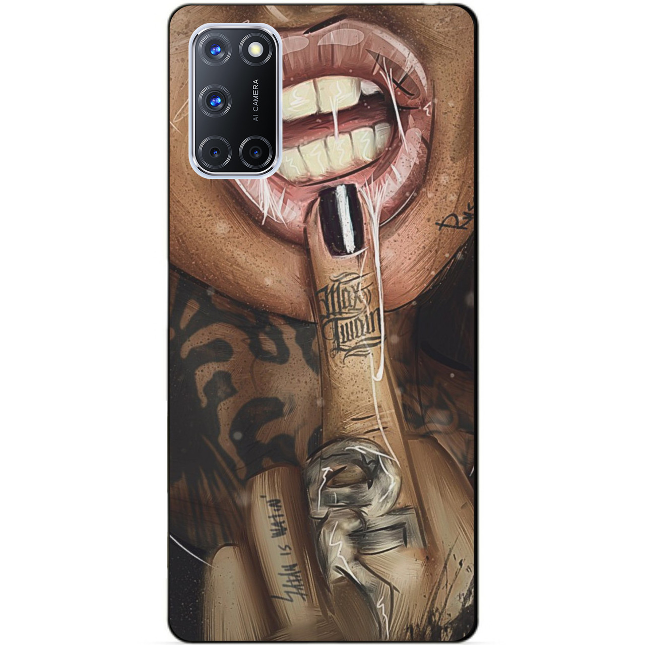 Силіконовий бампер чохол для Oppo A72 з малюнком Swag