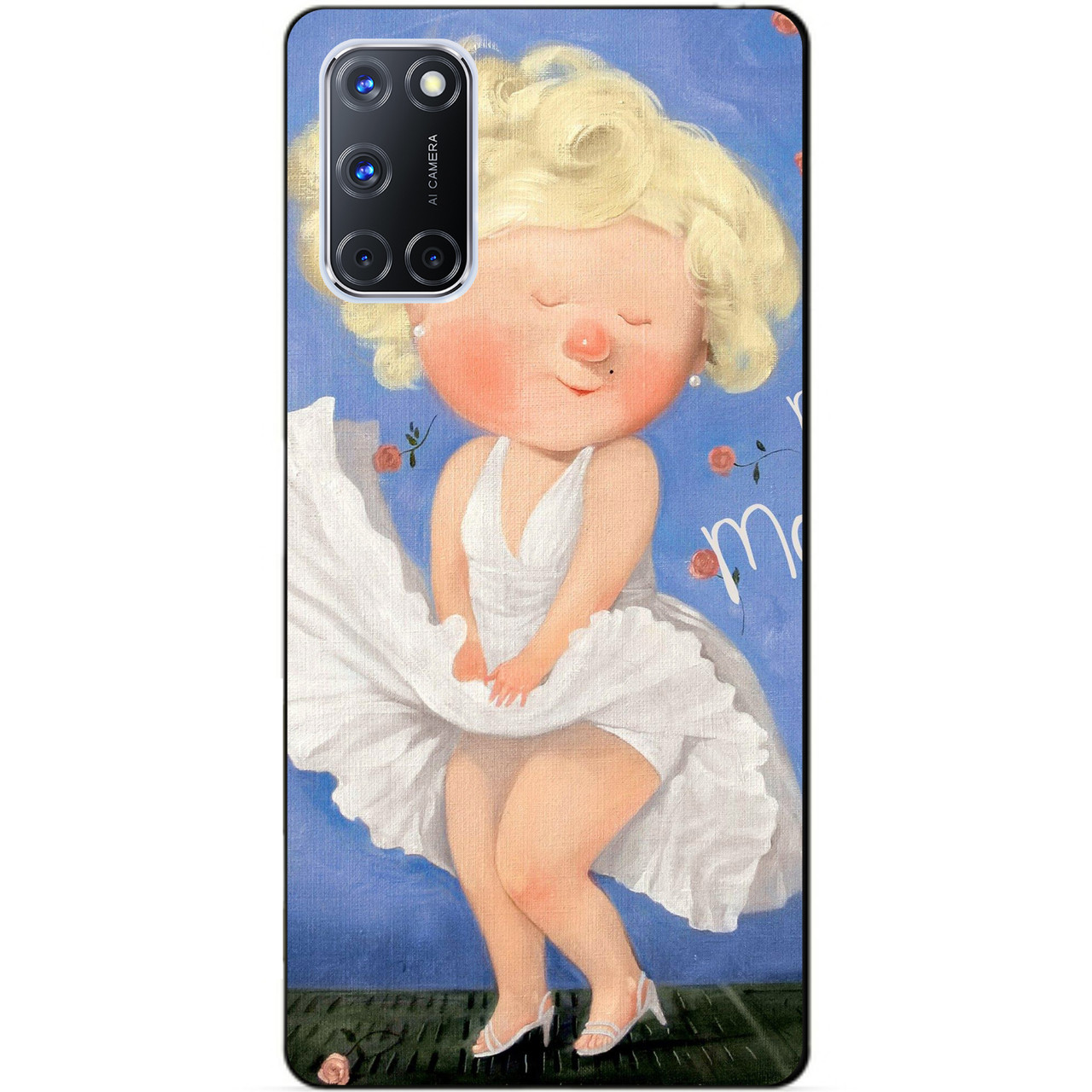 Силіконовий бампер чохол для Oppo A72 з малюнком Гапчинська Монро