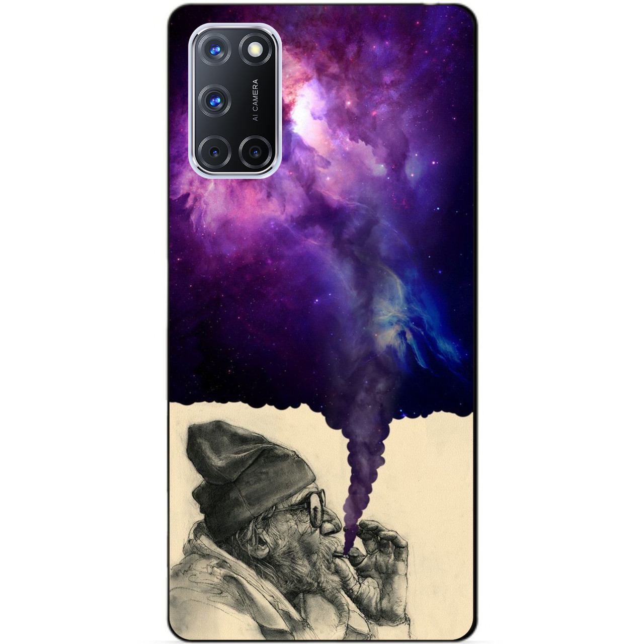 Силіконовий бампер чохол для Oppo A72 з малюнком Дід космос