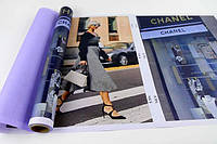 Бумага для флористики Chanel двухсторонняя (рулон фиолетовый)
