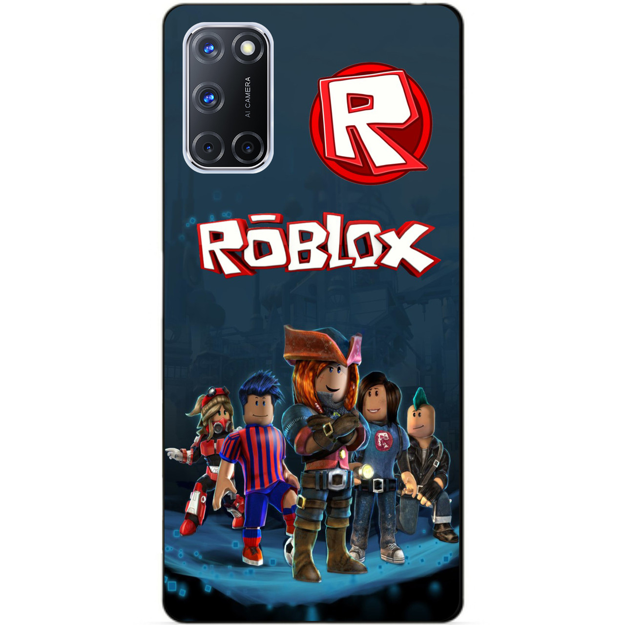 Силіконовий бампер чохол для Oppo A72 з малюнком Roblox