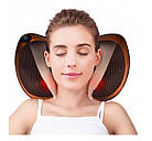 Масажна роликовий подушка масажер в машину Massage pillow для спини і шиї, фото 6
