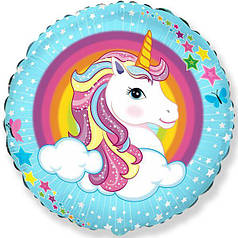 ФМ028 FLEXMETAL-ФМ Коло 18" Єдиноріг райдужний