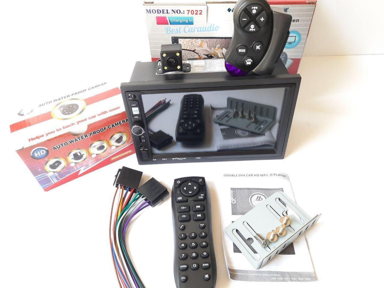 Автомагнітола 2Din Pioneer 7022CRB 7" Сенсор, Bluetooth, USB, FM + ПУЛЬТ + АМЕРА!, фото 1