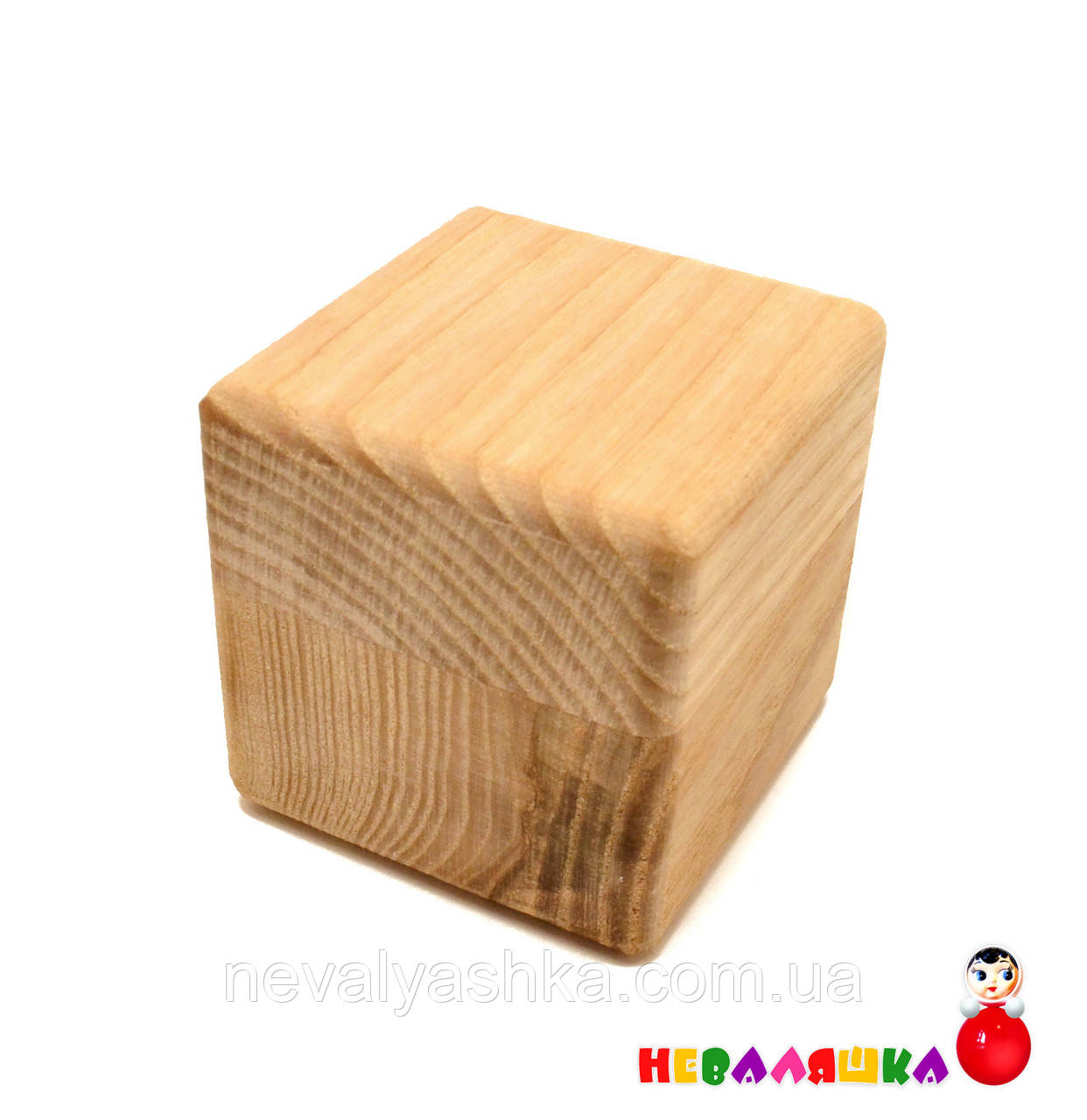Дерев'яна Заготовка Основа для Бізікубіка 5 см (47-52 мм) Дерев'яний Кубік Ясен/Сосна/Клен/Вільха Кубик Бізікубик, фото 1