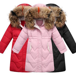 Зимові куртки і пальто для дівчаток
