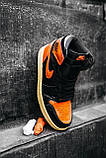 Кросівки чоловічі Nike Jordan 1 Retro High Orange (найк джердан жовтогарячі), фото 6