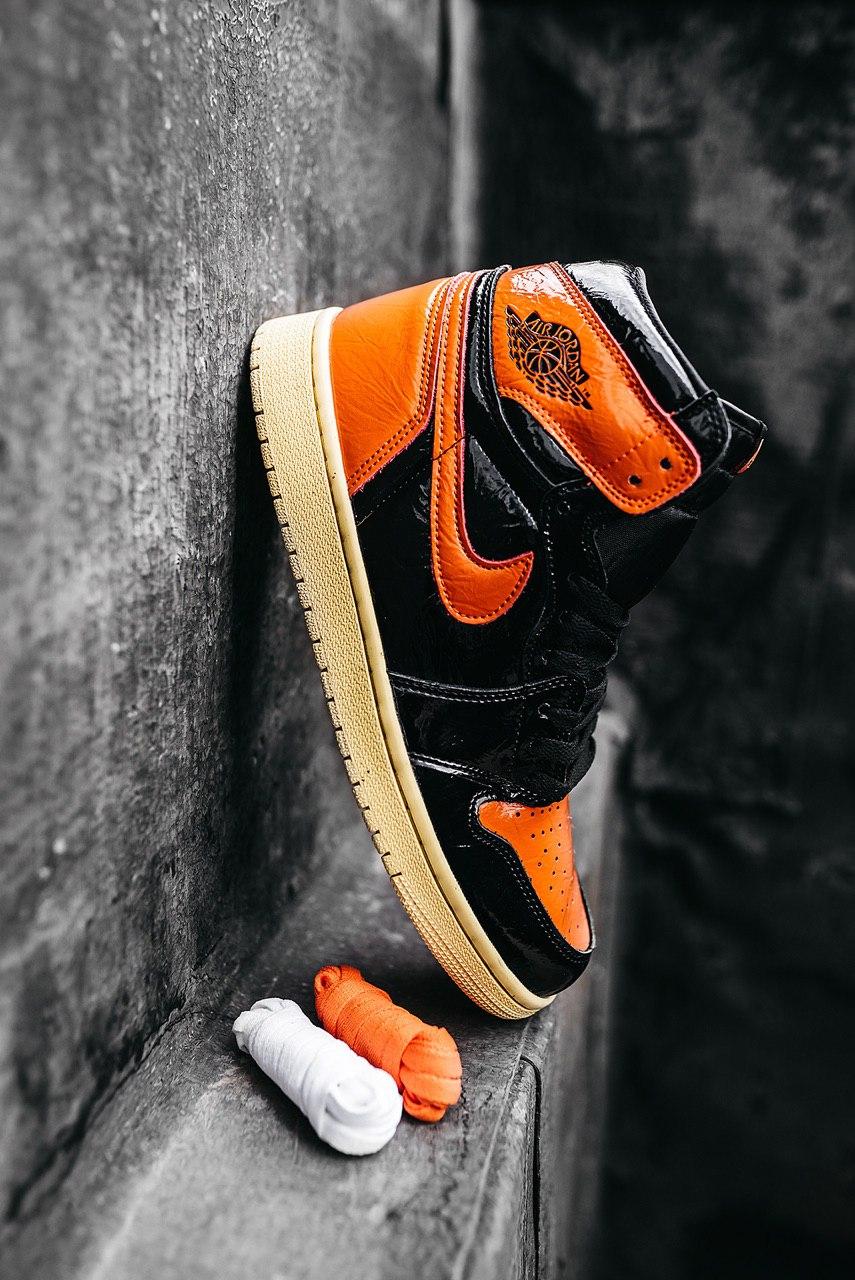 Кросівки чоловічі Nike Jordan 1 Retro High Orange (найк джердан жовтогарячі)
