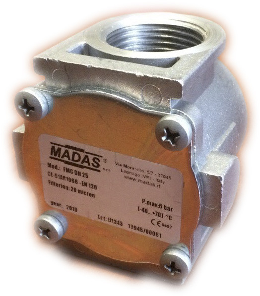 Фільтр газовий компактний FMС 03 DN25 500мБ Мadas (Італія)