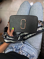 Жіноча шкіряна сумка крос-боді Marc Jacobs чорна