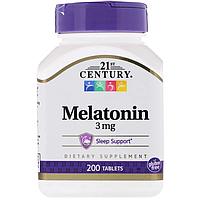 Melatonin 3 мг 21st Century 200 таблеток