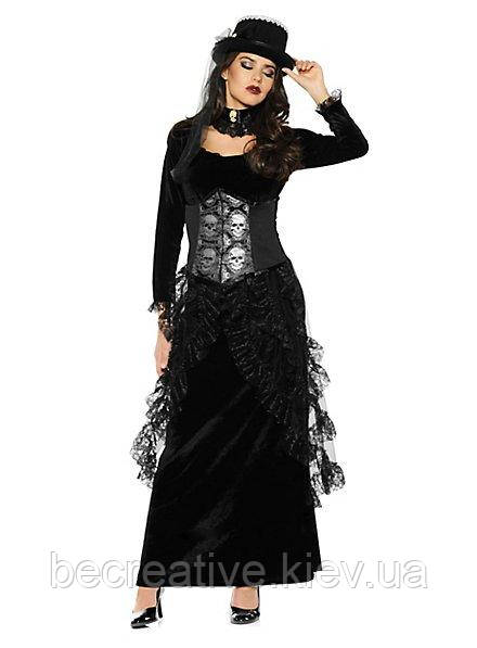 Плаття Lady Skull з черепами на хеллоуїн