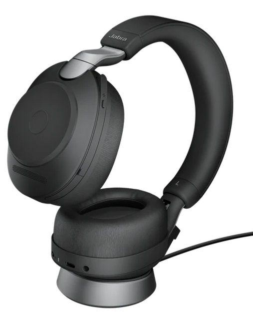 Бездротова гарнітура Jabra Evolve2 85 MS USB-A із зарядною підставкою