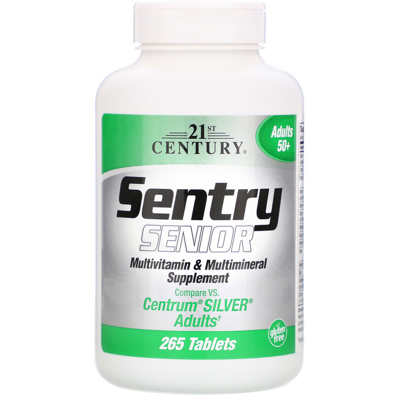 Вітаміни Sentry Senior Multivitamin & Multimineral Supplement Adults 50+ 21st Century 265 таблеток, фото 1