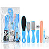 Набір для манікюру і педикюру 7в1 блакитний, фото 2