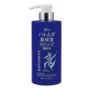 Reihaku Hatomugi High Moisturizing Body Soap Гель для душу інтенсивно зволожуючий з екстрактом бусенника, 600 мл