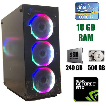 1st Player Fire Dancing-V2 Color LED New / Intel Core i7-3770 (4(8) ядер по 3.40 - 3.90 GHz) / 16 GB DDR3 /, фото 1