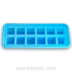 Форма для льоду Kamille 12 штук 26х11 см h3 см силікон (7741 K)