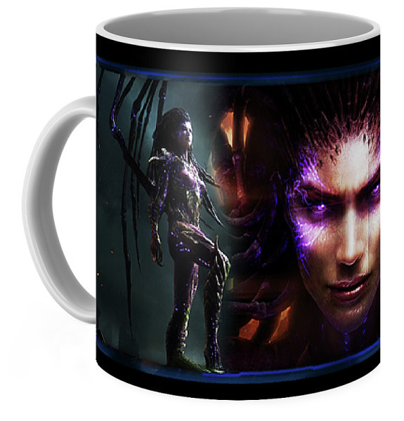 Кружка Старкрафт Starcraft Керріган біла