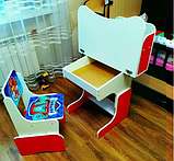 Дитяча парта-розтишка від виробника зі стільчиком Лего Ніндзяго Парти шкільні та дитячі, фото 4