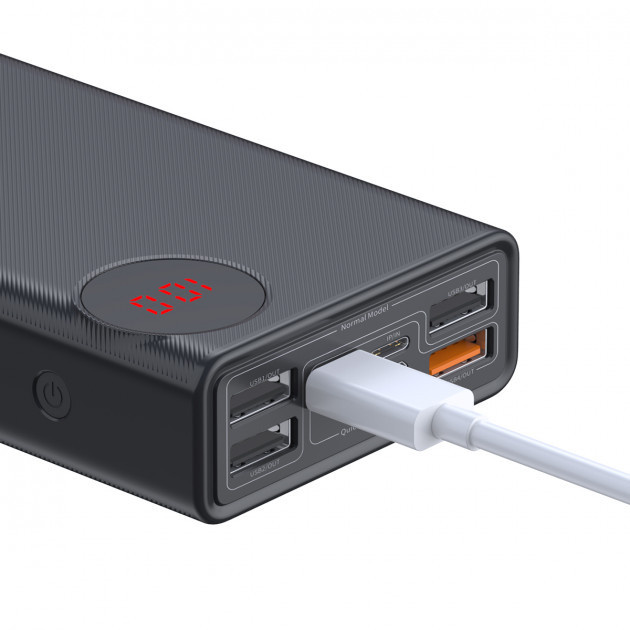 Повербанк УМБ PowerBank BASEUS Mulight Quick Charge 30000mAh |4USB/Type-C/Lightning, PD/QC, 33W| - фото 3 - id-p1248572553