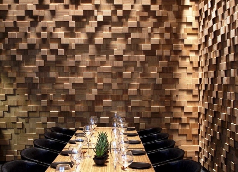 Гіпсова 3д панель для декору "Кубики" 50х50 см, фото 1