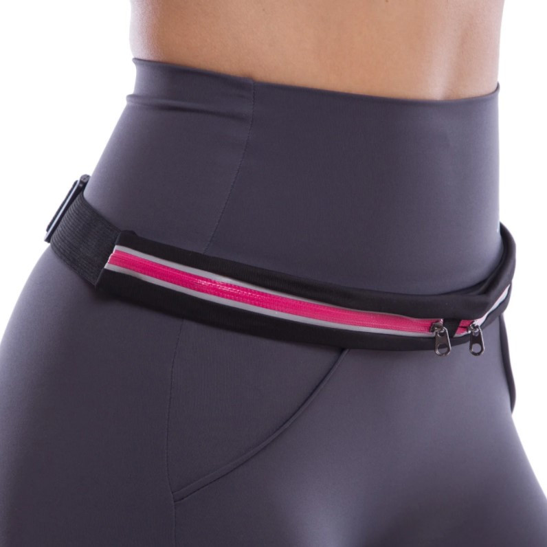 Спортивна сумка на пояс для бігу Go Runners Pocket Belt малина, фото 1