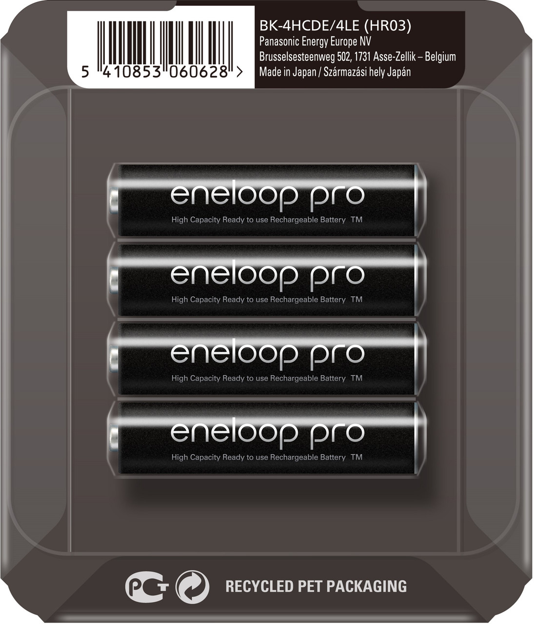 Акумулятори Panasonic Eneloop AAA Pro 980 mAh, BK-4HCD, 500 циклів (паковання: sliding pack)