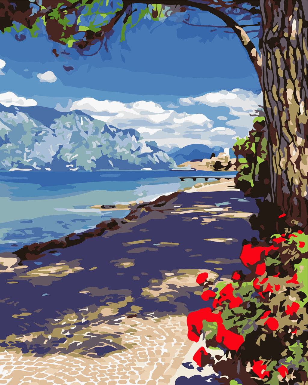 Художній творчий набір, картина за номерами Літню спеку, 40x50 см, «Art Story» (AS0710)